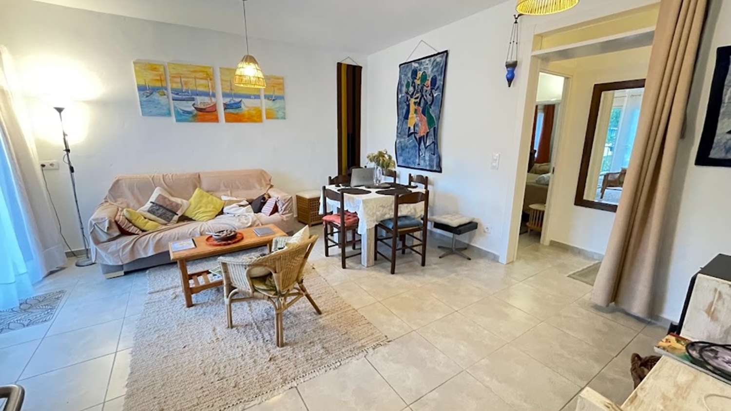 Apartamento con aire acondicionado   3 min a pie de la playa